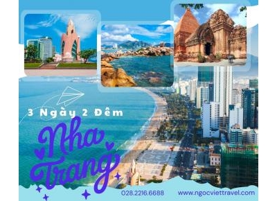 TOUR NHA TRANG 3 NGÀY - KHÁCH SẠN 5 SAO - TẶNG BUFFET HẢI SẢN + UỐNG BEER KHÔNG GIỚI HẠN